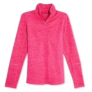 NWT Joe Fresh mock neck zip up in pink size M